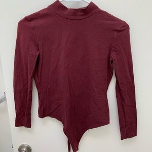 American Apparel Long-sleeve Backless Bodysuit